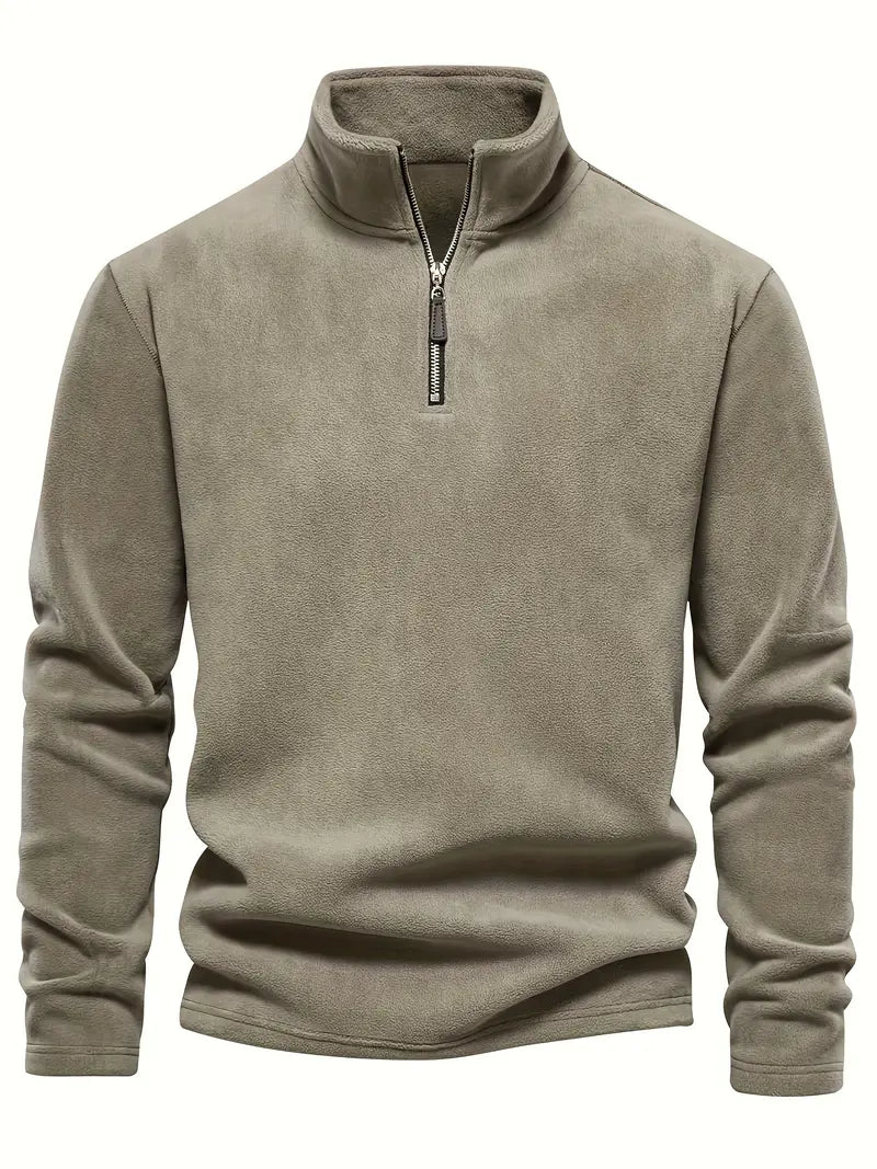Mika Men’s Fleece Sweater with Half Zip