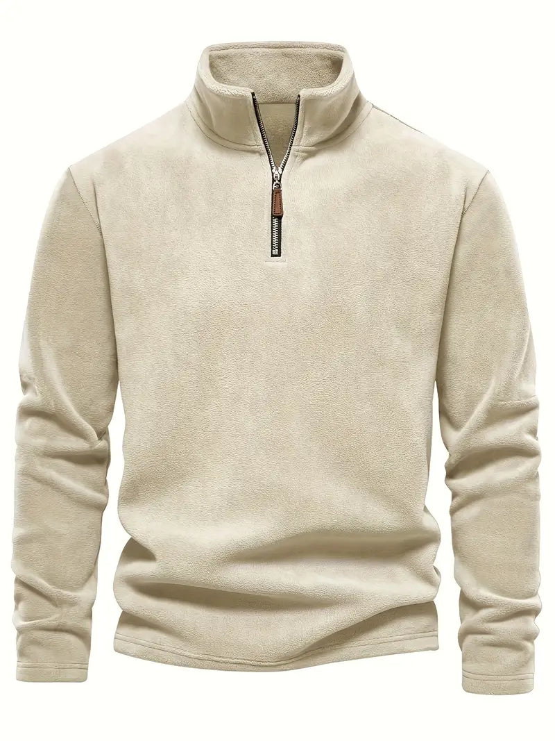 Mika Men’s Fleece Sweater with Half Zip