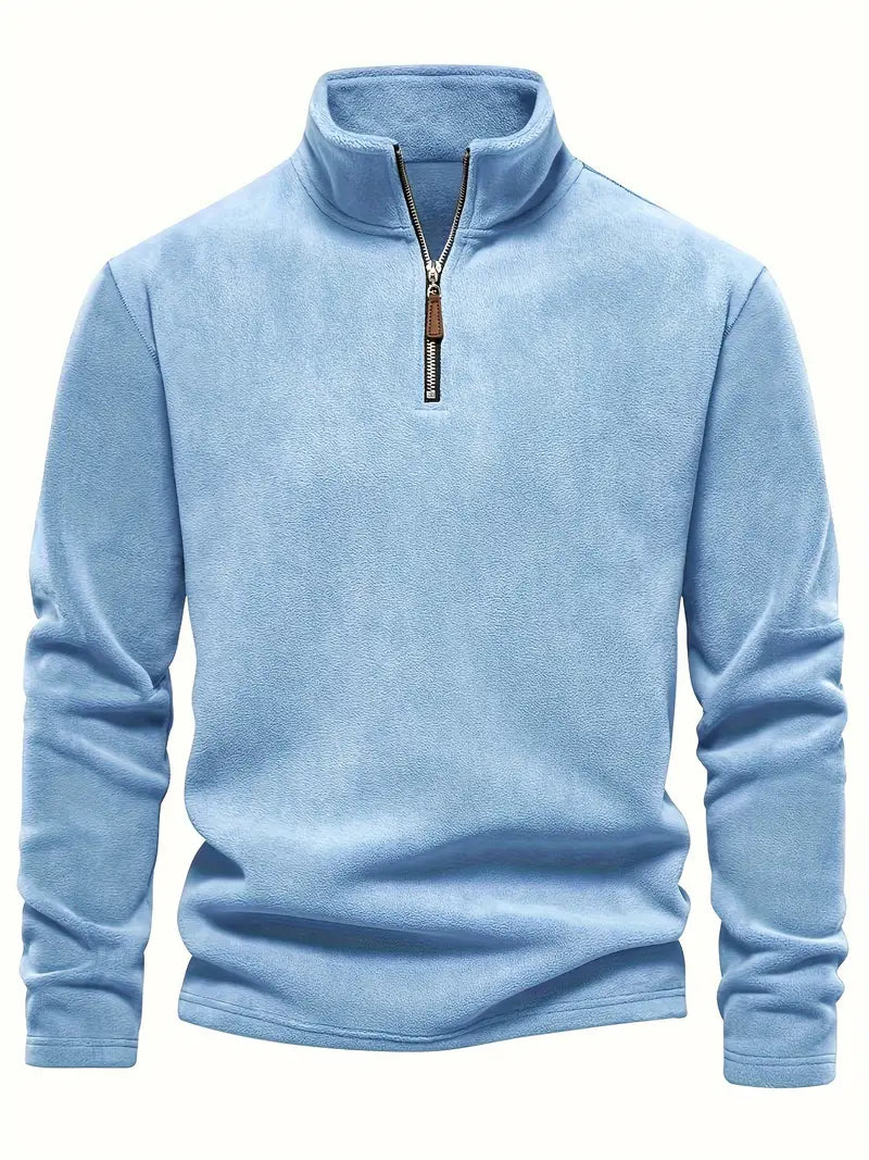 Mika Men’s Fleece Sweater with Half Zip