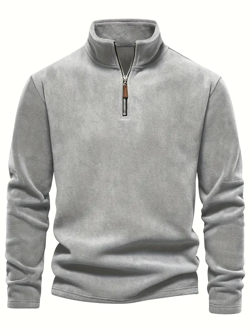 Mika Men’s Fleece Sweater with Half Zip