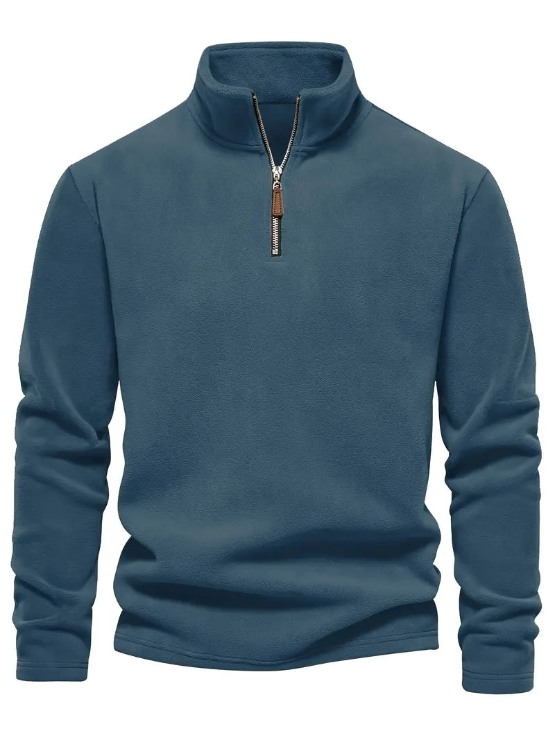 Mika Men’s Fleece Sweater with Half Zip