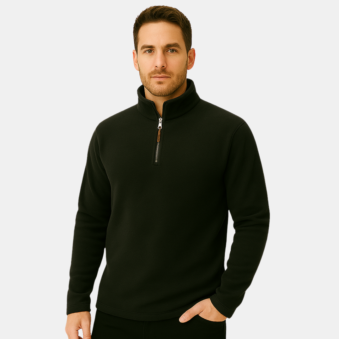 Mika Men’s Fleece Sweater with Half Zip
