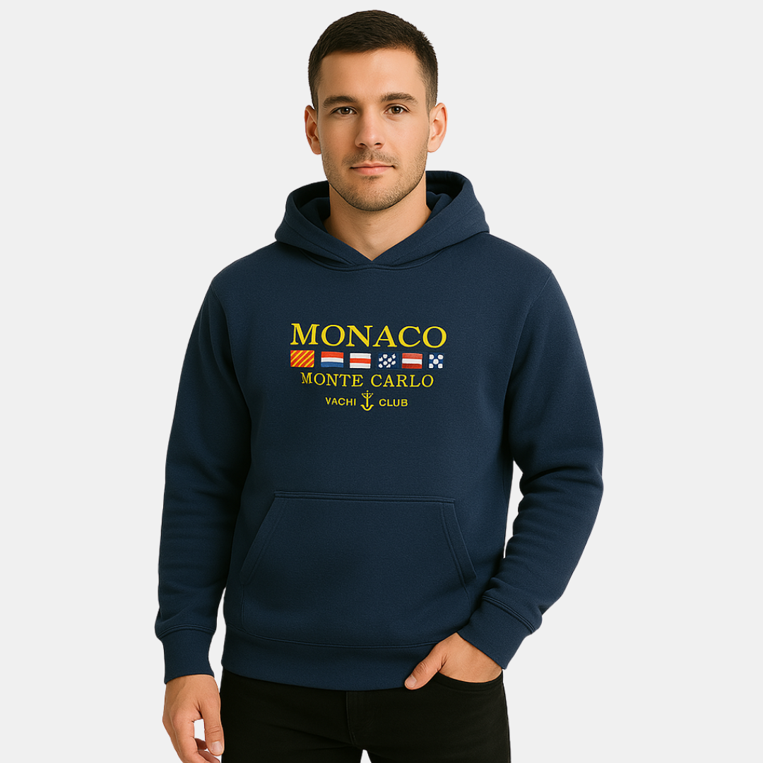 Monaco Nautical Print Hoodie