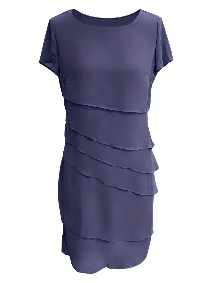 Naomy Layered Elegance Cocktail Dress