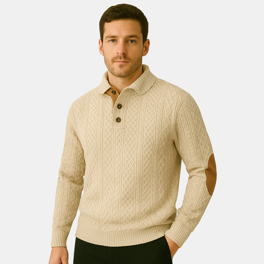 Nico Buttoned Polo Sweater