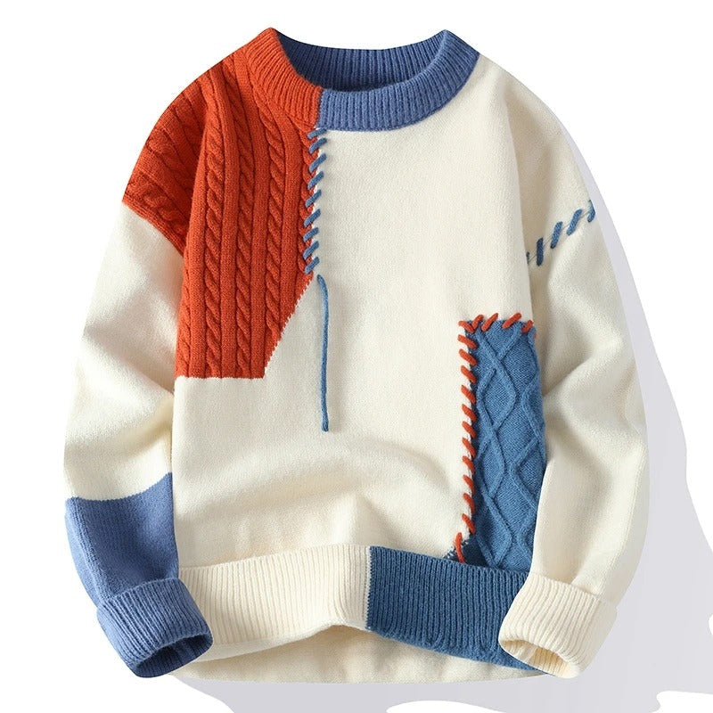 Noah Noah Patchwork Knit Sweater