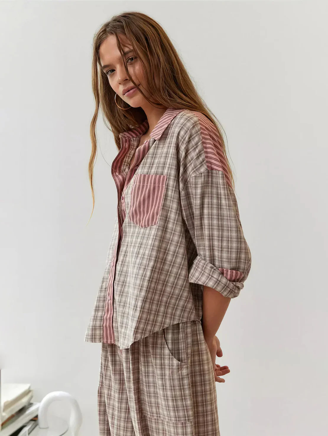 Tania Casual Striped Pyjama Set For Women