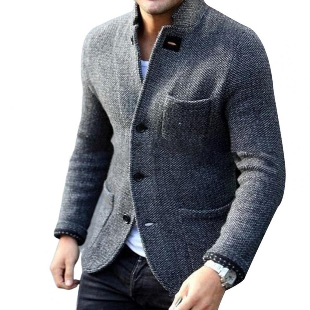 RAFAEL BUTTON-UP JACKET WITH STAND COLLAR