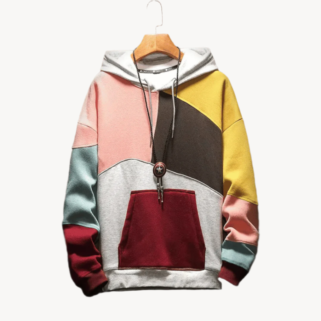 Ralph Men’s Hoodie with Block Design