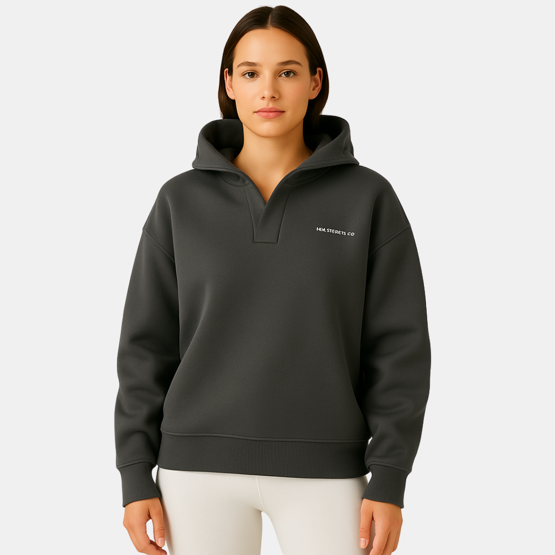 River Women’s Hoodie with Stand Collar