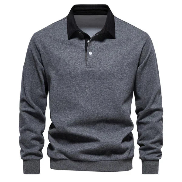 Roberto Long Sleeve Polo Sweatshirt