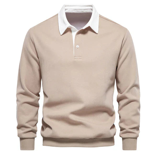 Roberto Long Sleeve Polo Sweatshirt