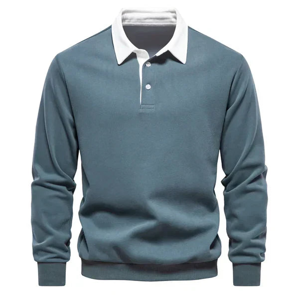 Roberto Long Sleeve Polo Sweatshirt