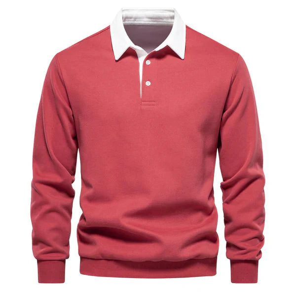 Roberto Long Sleeve Polo Sweatshirt