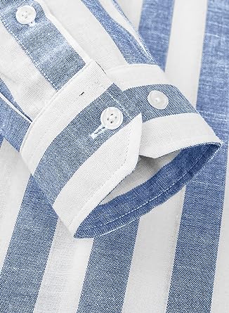 Romeo Striped Button-Up Shirt for Men