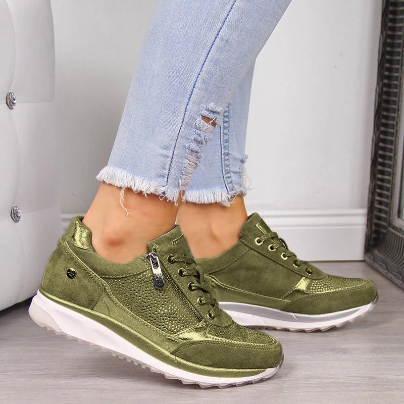Sammie Zip-Up Platform Sneakers