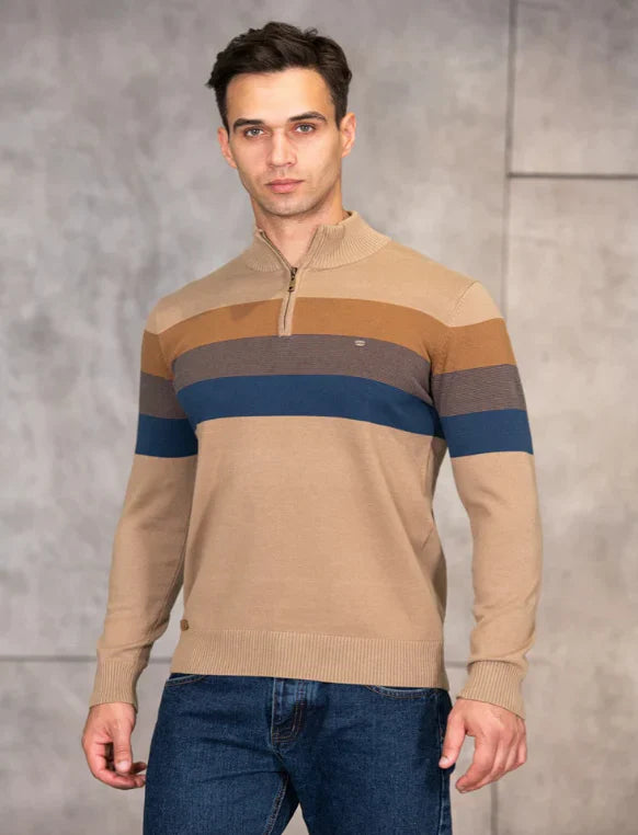 Pierre Stylish Half Zip Sweater