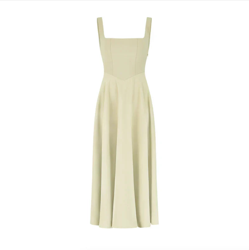 Shayla Square-Neck Midi Dress for Women