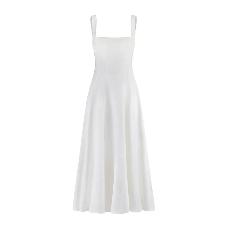 Shayla Square-Neck Midi Dress for Women