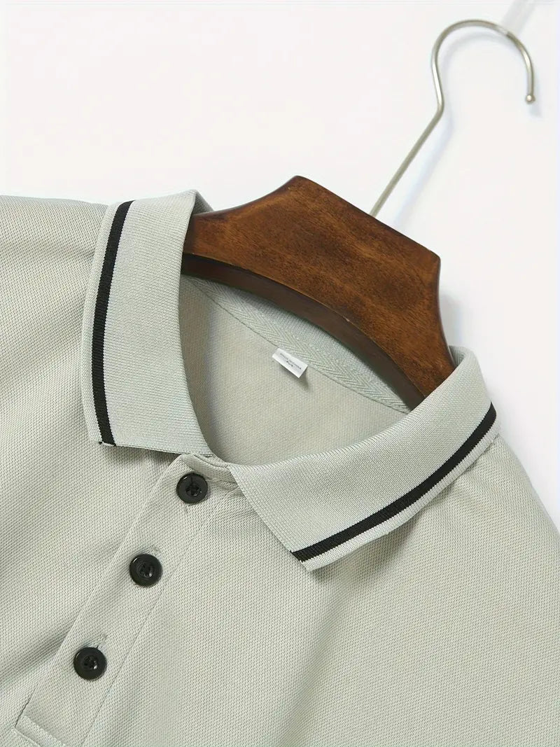Sjoerd Contrast-Tipped Polo Shirt for Men