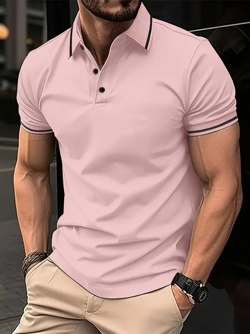 Sjoerd Contrast-Tipped Polo Shirt for Men