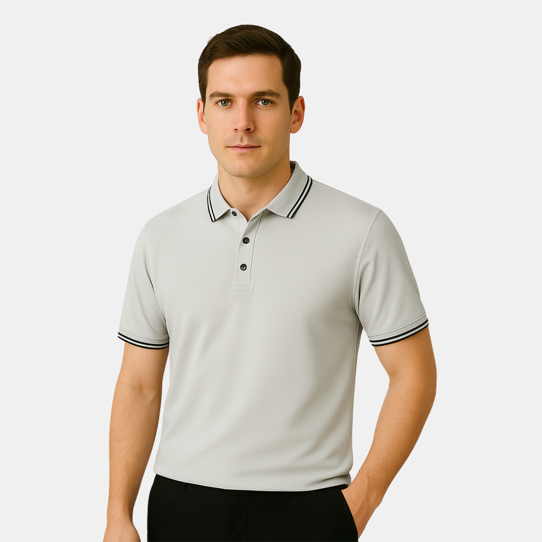 Sjoerd Contrast-Tipped Polo Shirt for Men