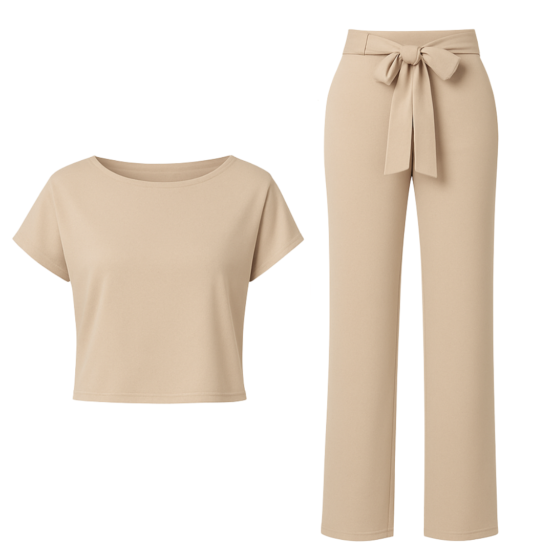 Sophie Minimalist Belted Jumpsuit for Women