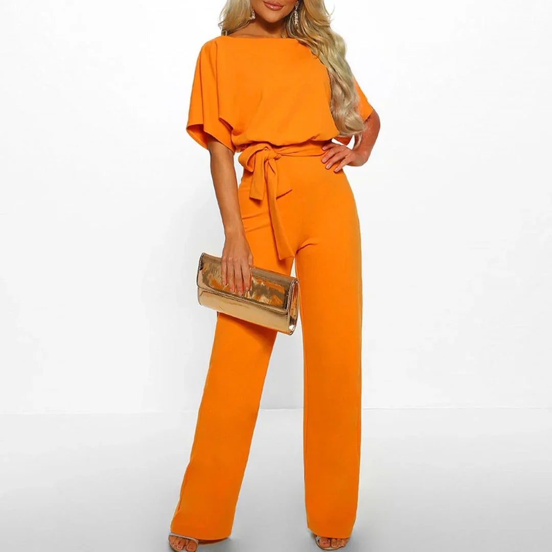 Sophie Minimalist Belted Jumpsuit for Women