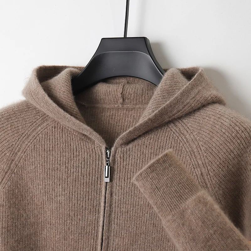 Steve Cashmere Zip Hoodie