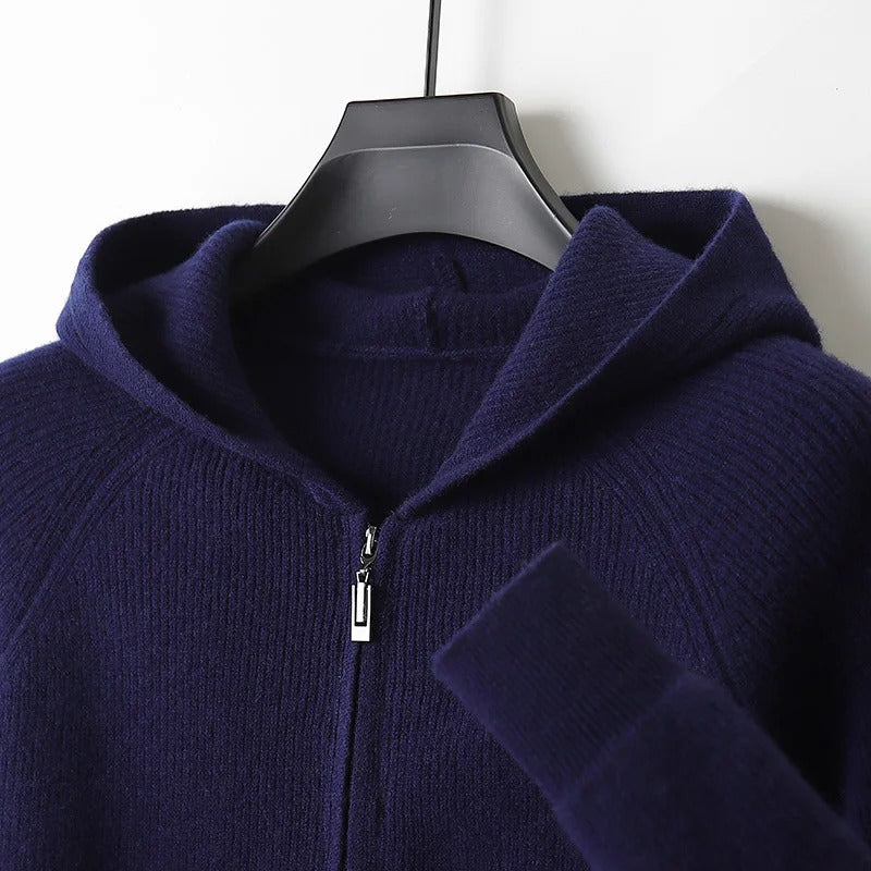 Steve Cashmere Zip Hoodie