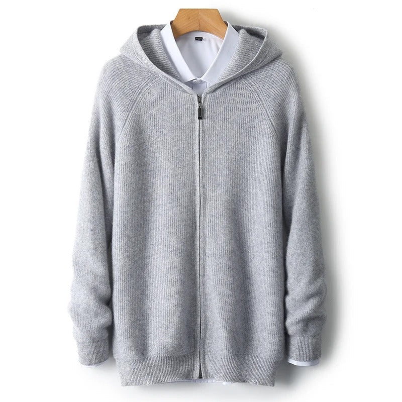 Steve Cashmere Zip Hoodie
