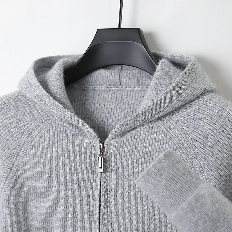 Steve Cashmere Zip Hoodie