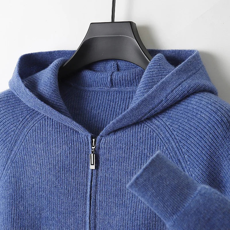 Steve Cashmere Zip Hoodie