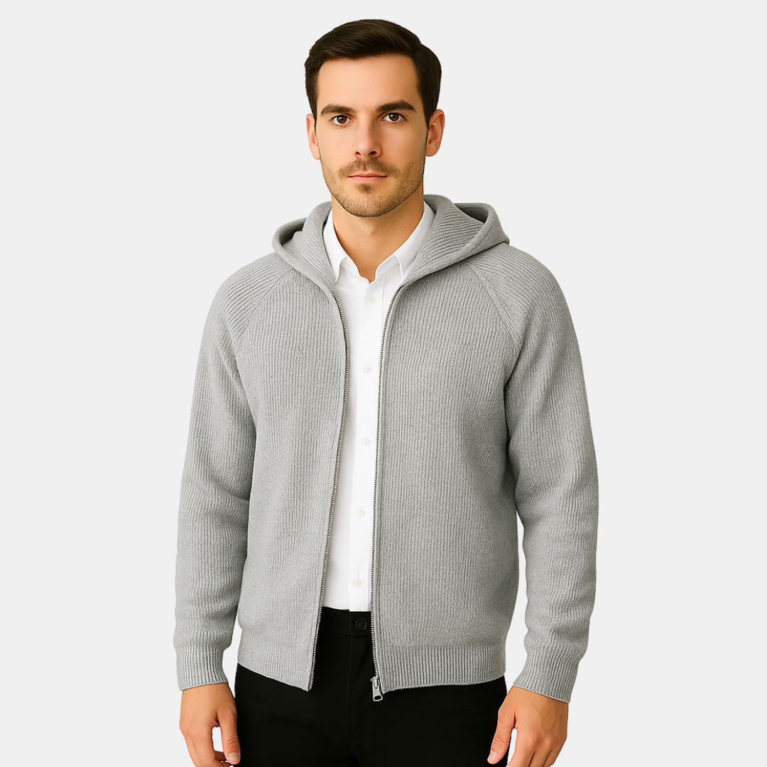Steve Cashmere Zip Hoodie