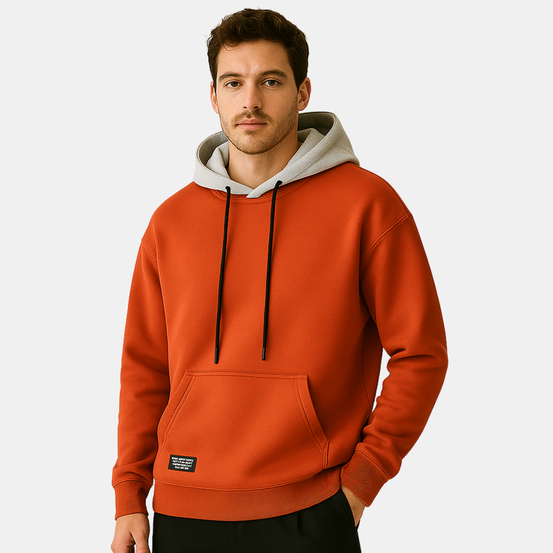 Troy Men's Hoodie with Contrast Hood