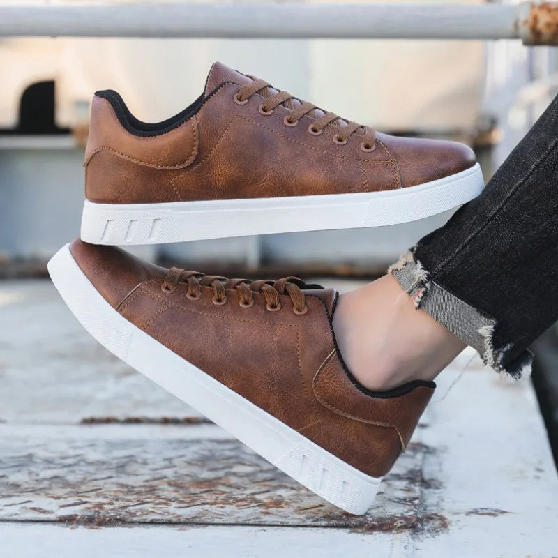 Vinn Modern Leather Look Sneakers
