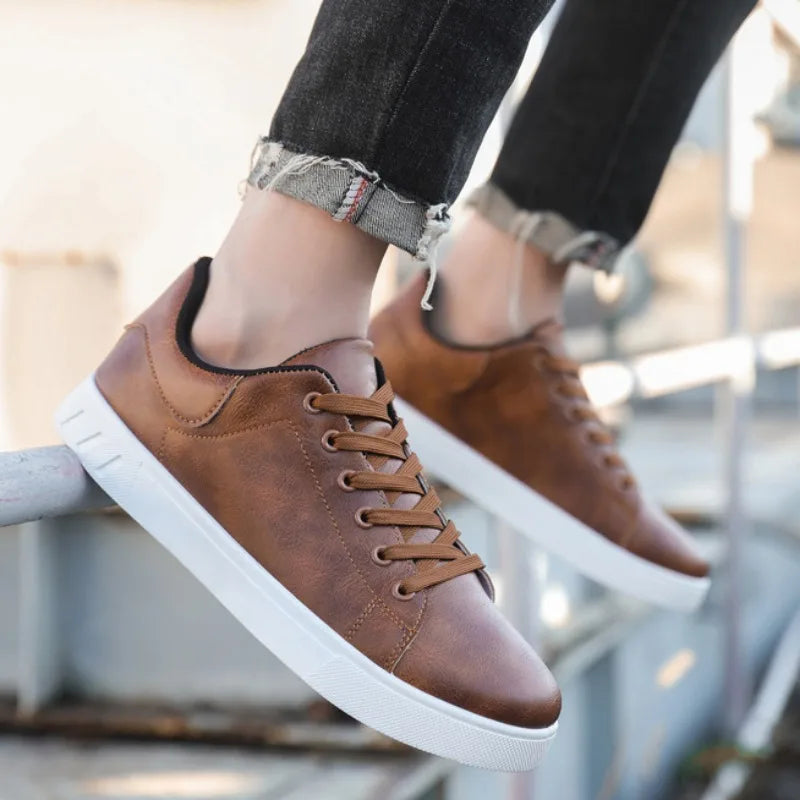 Vinn Modern Leather Look Sneakers
